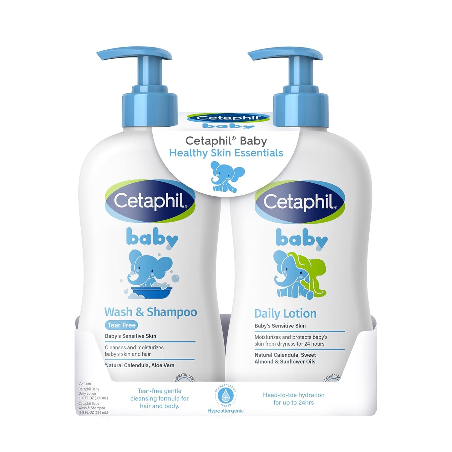 Cetaphil Baby Wash & Shampoo Plus Body Lotion