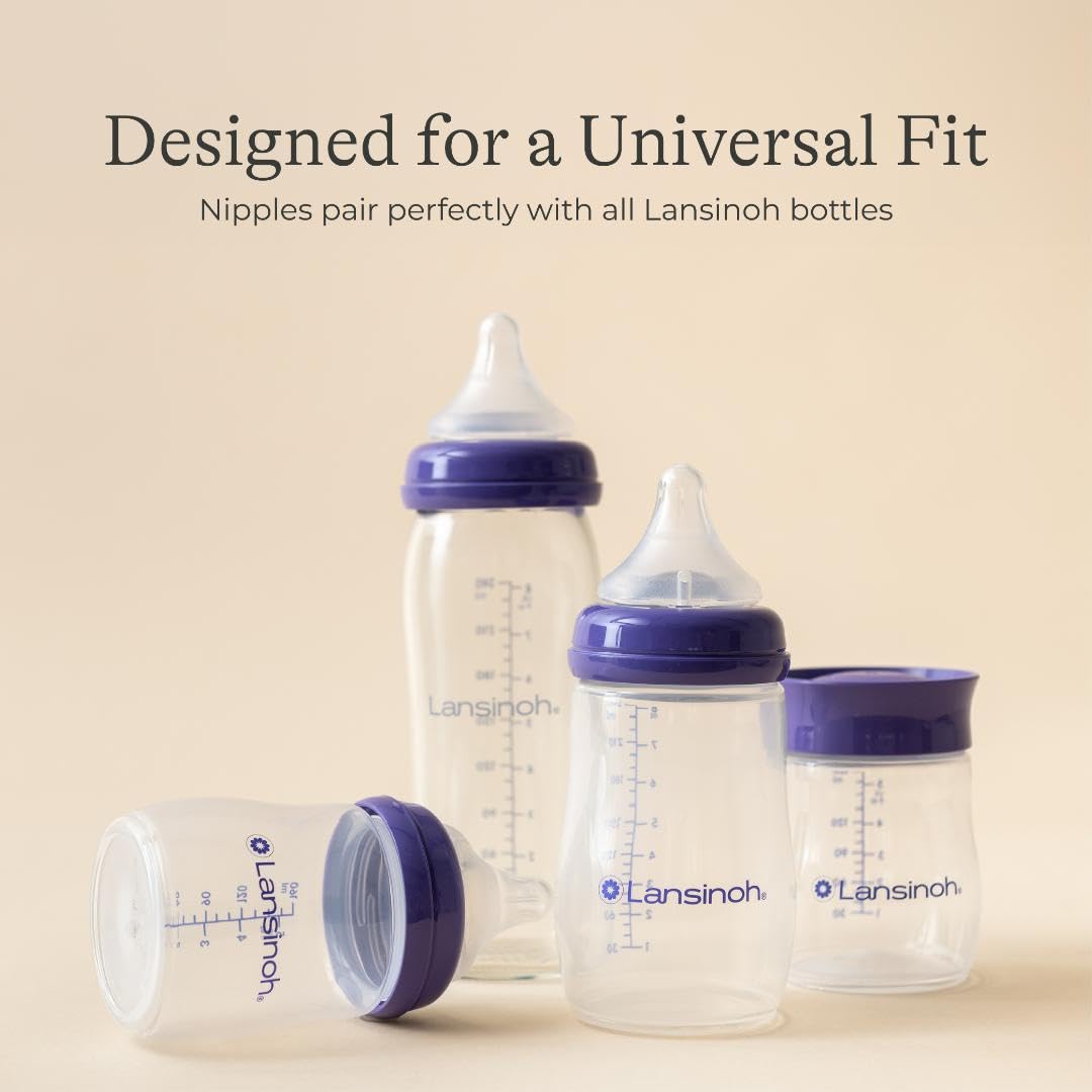 Lansinoh Anti-Colic Baby Bottles for Breastfeeding