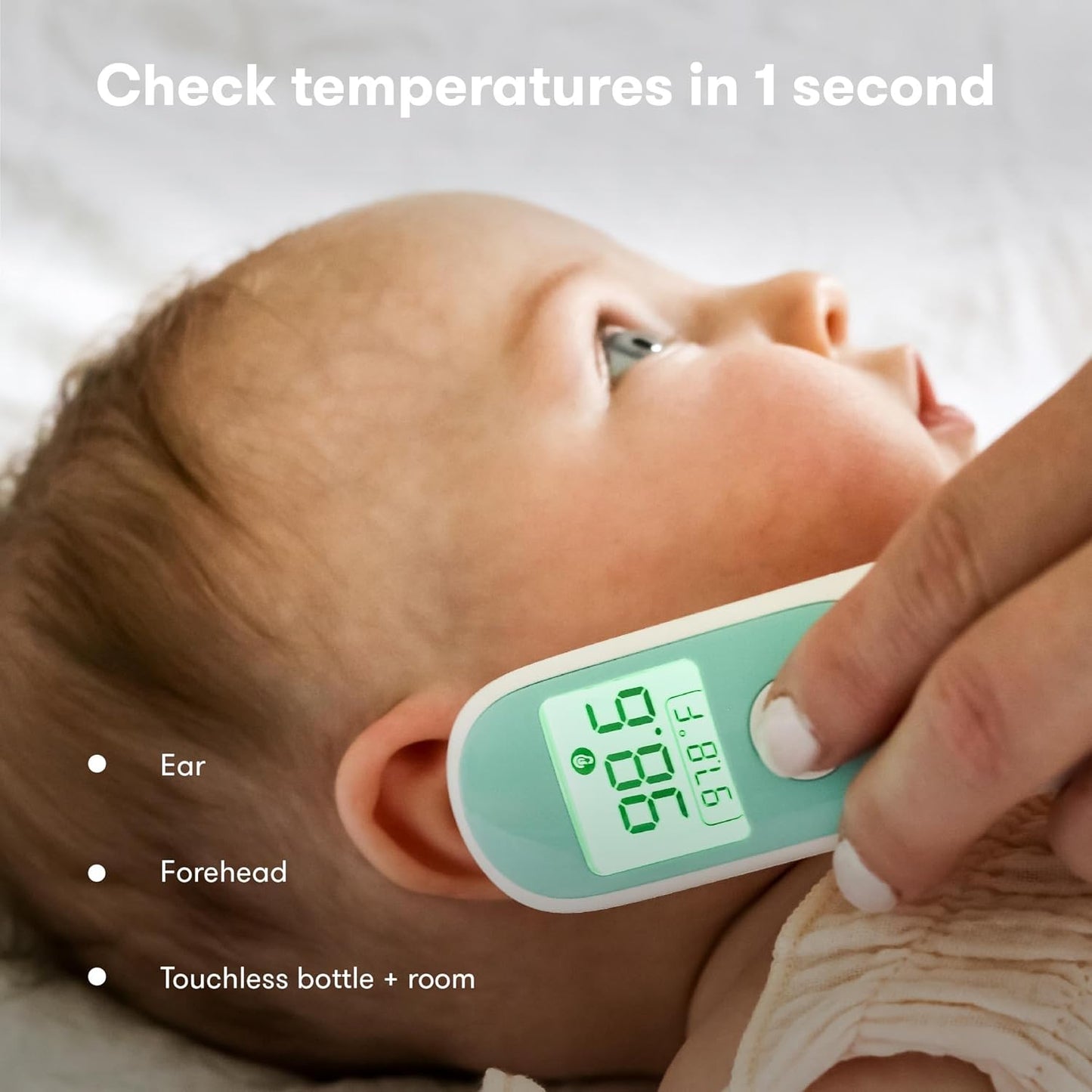 Frida Baby Thermometer, 3-in-1 Infrared Thermometer